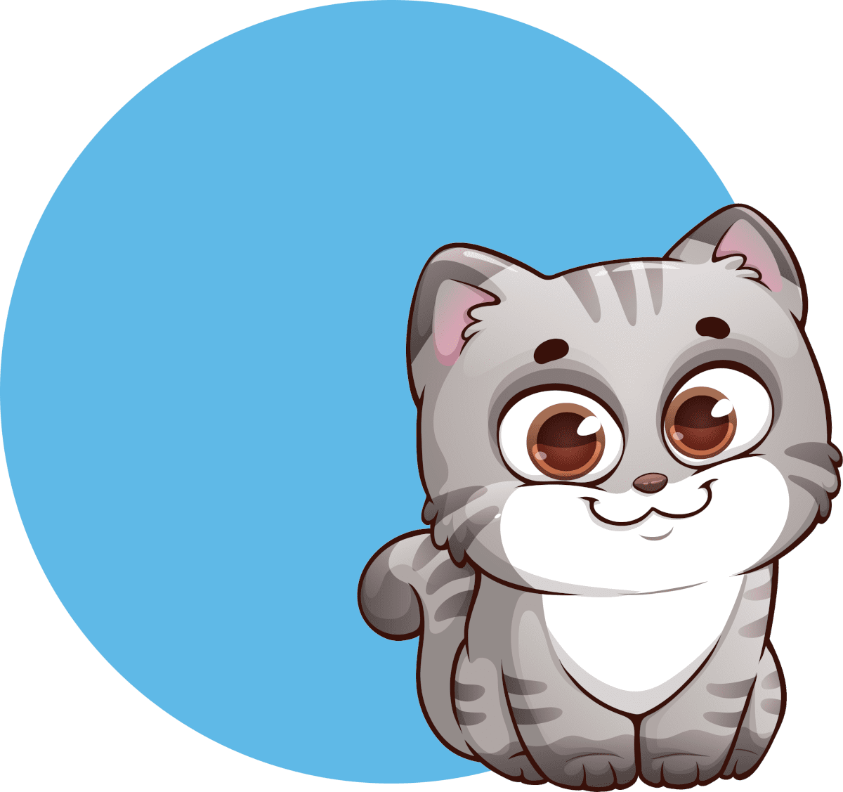 Kitten chonk cats shirts and stickers clipart image