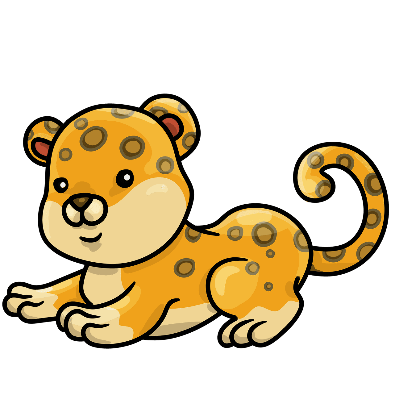 Jaguar animal cute image clipart