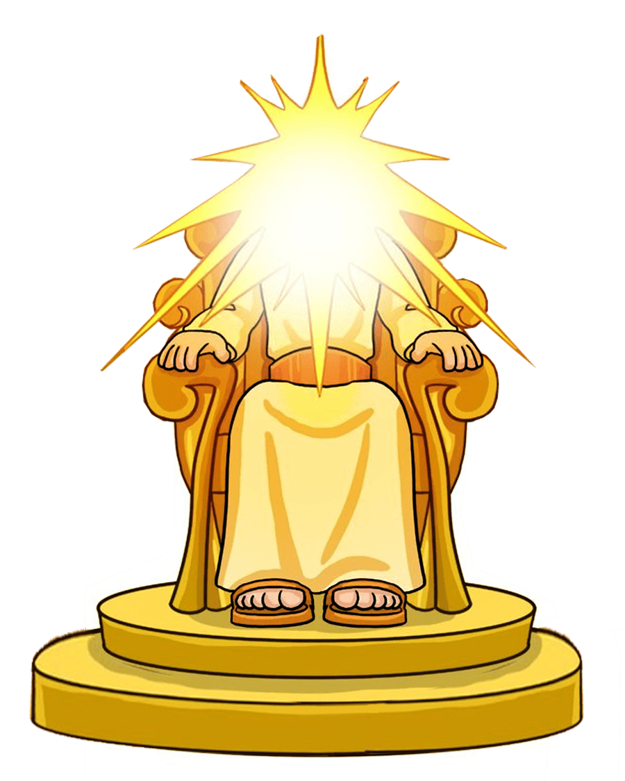 Manger scene trono celestial clipart vector