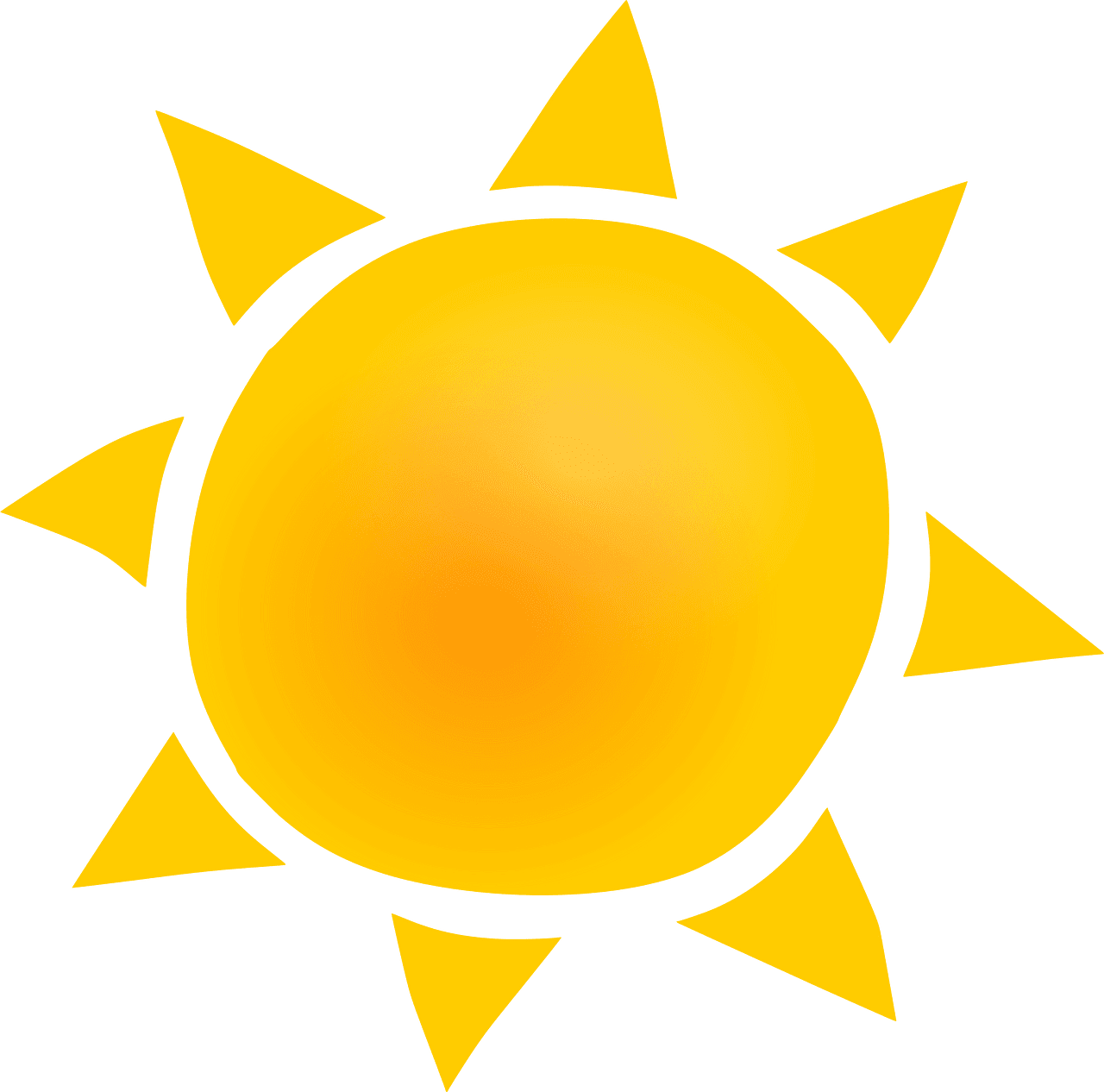 Imagery sun colour vector clipart images