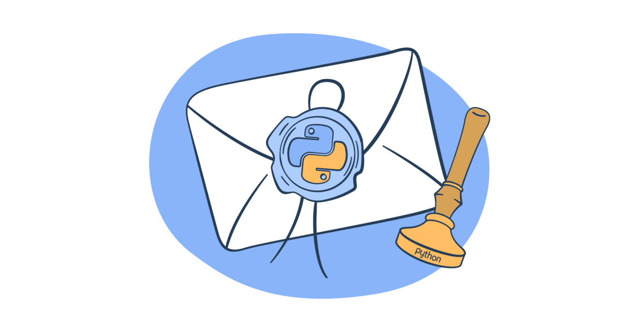 Mailing python send email tutorial with code snippets clipart free