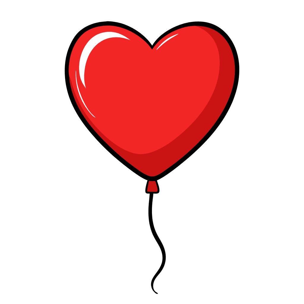 Love is red balloon valentine clipart vector images neoclipart