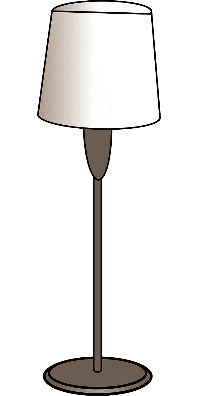 Floor lamp vector art graphics clipart