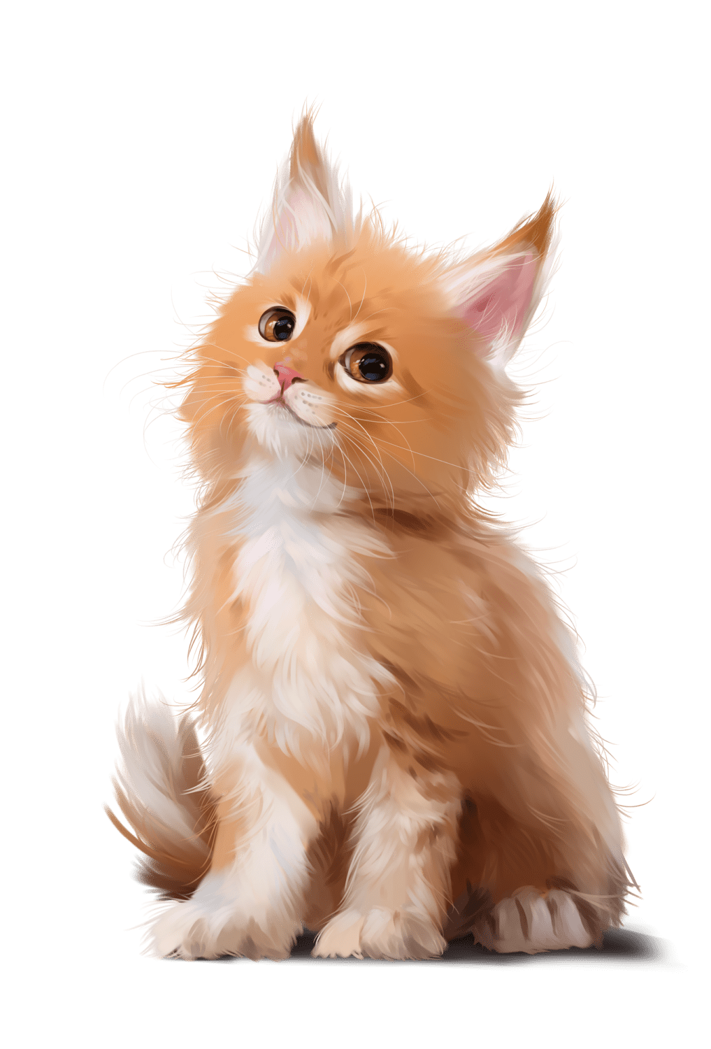 Kitten pin page clipart clip art