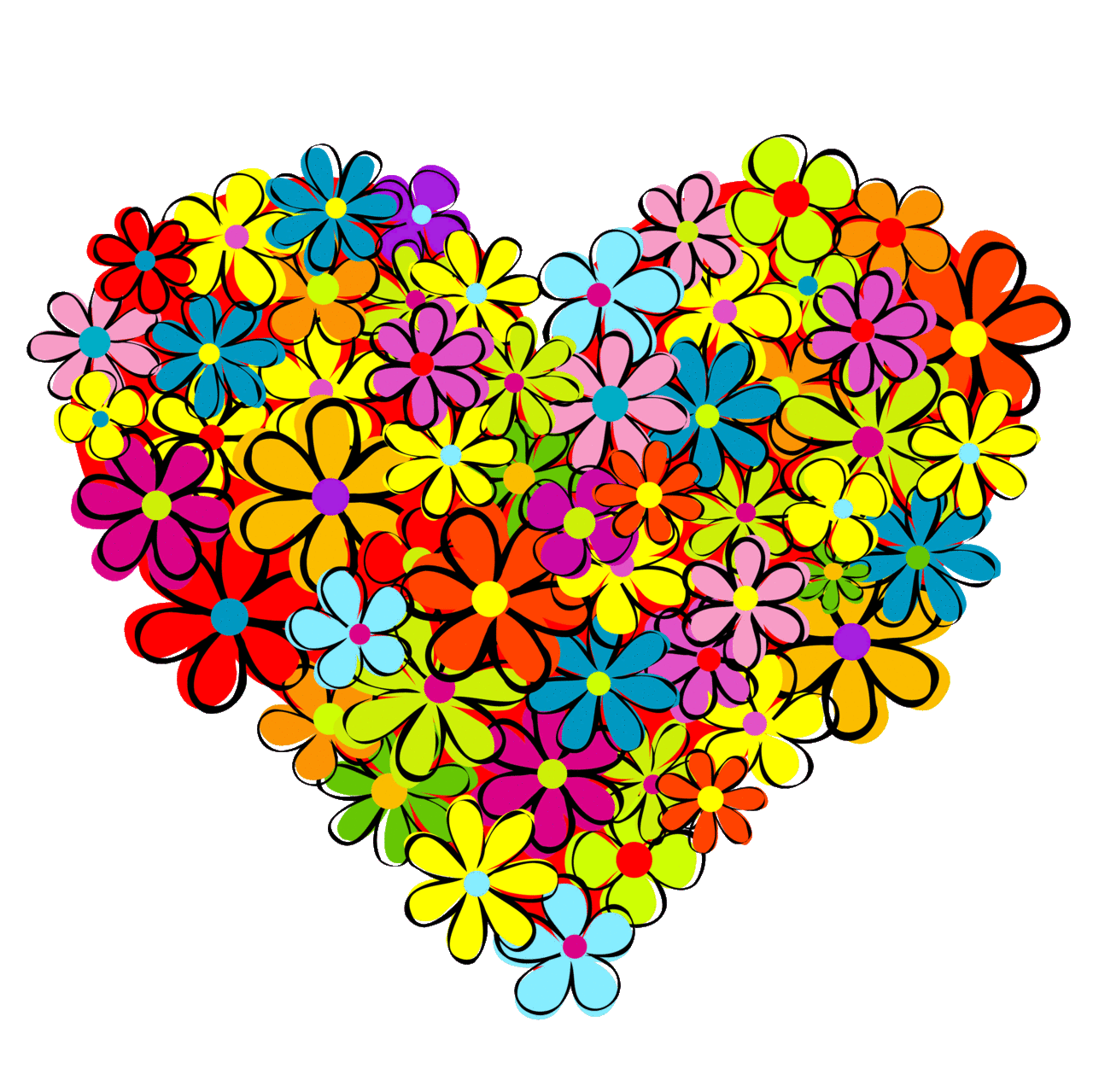 Love is flowerlove clipart background