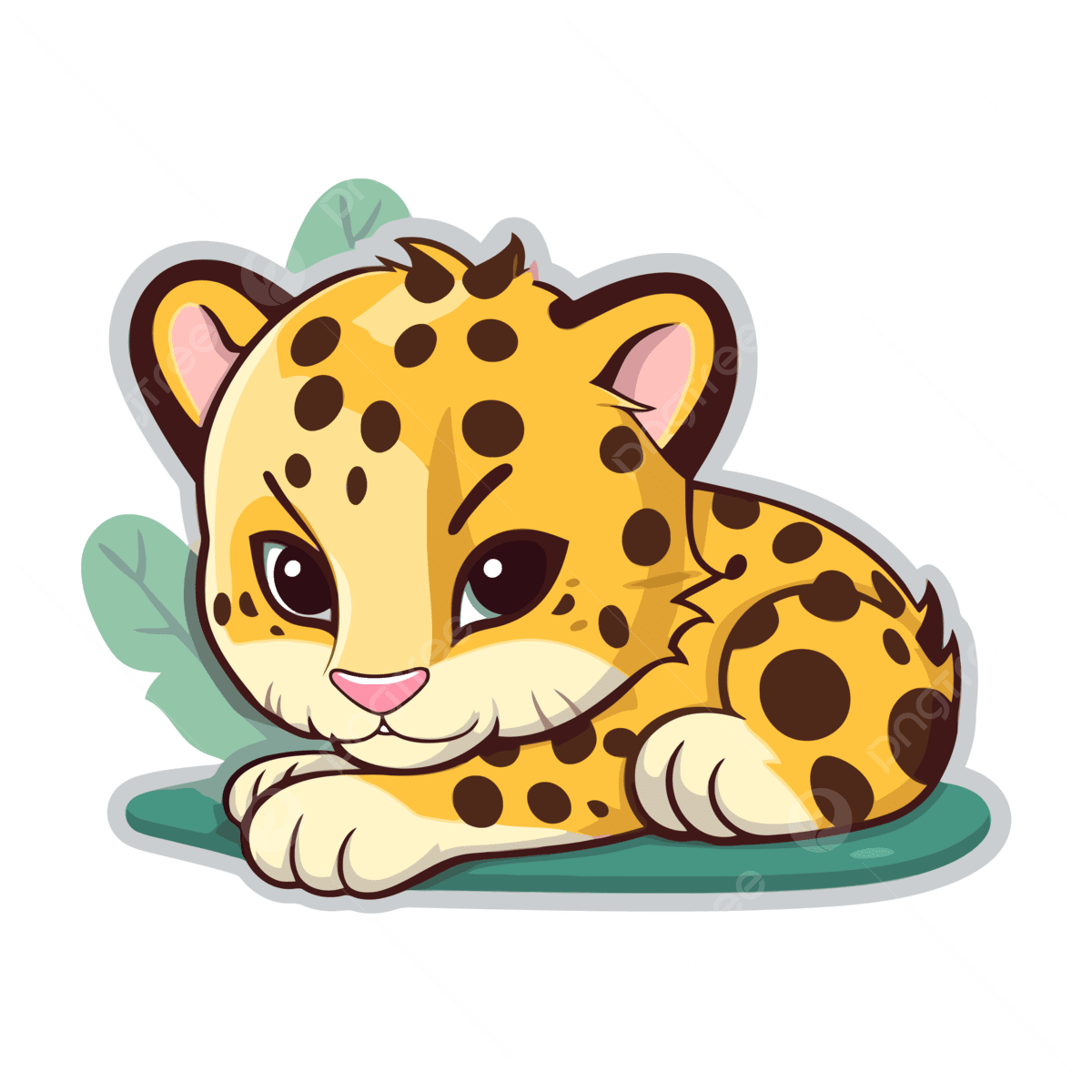 Cute jaguar clipart images background
