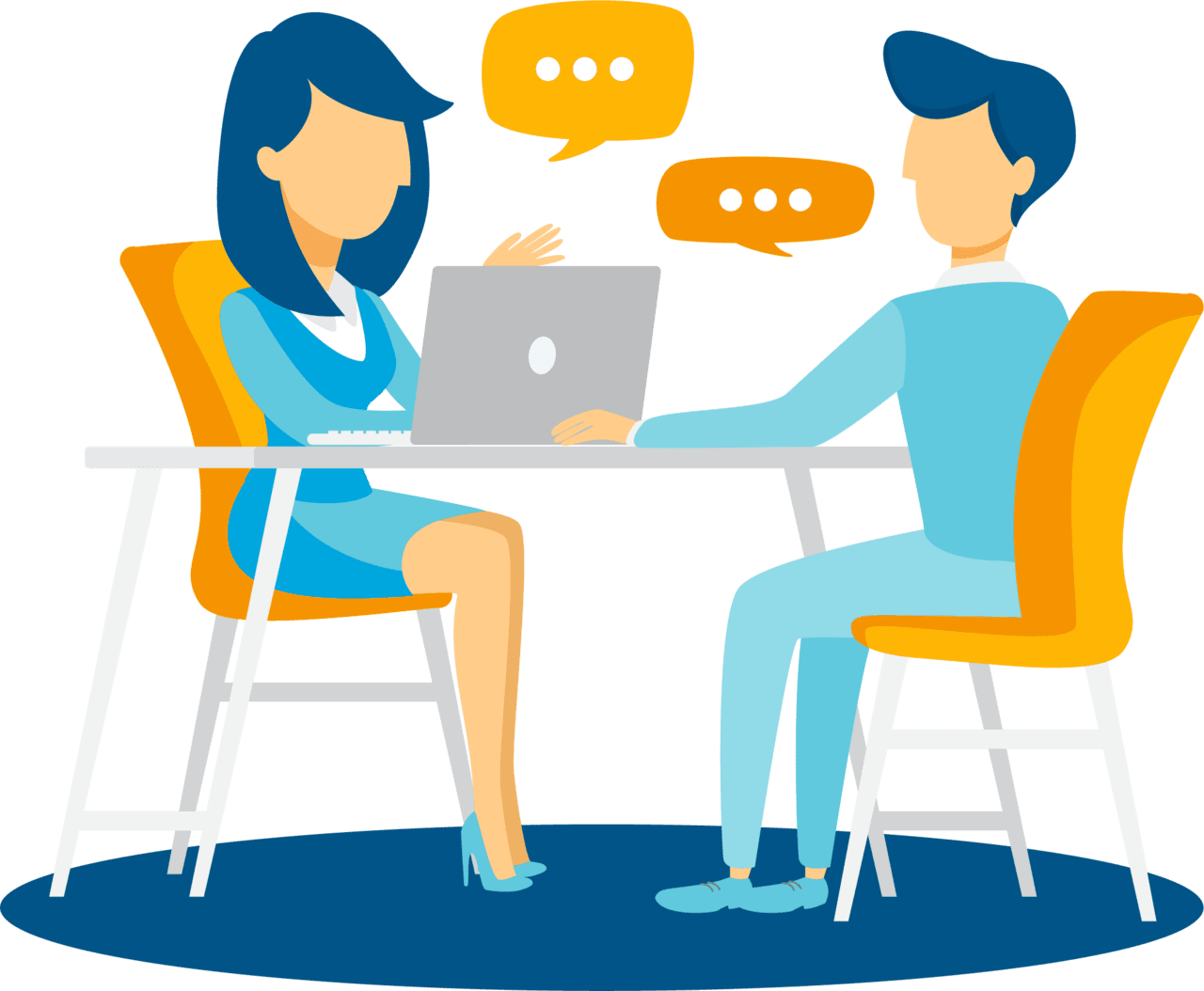 Elevate your recruitment with ai powered voice interview clipart image