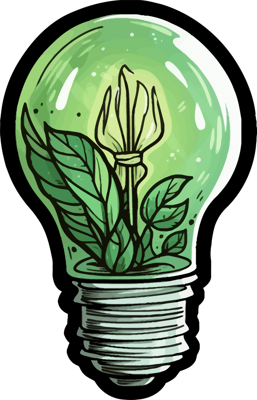 Lamp green energy clipart picture