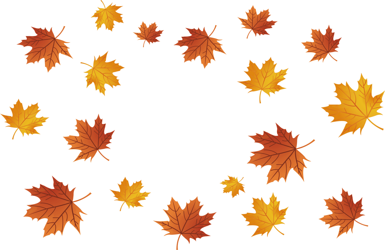 Maple leaf falling autumn leaves image clipart