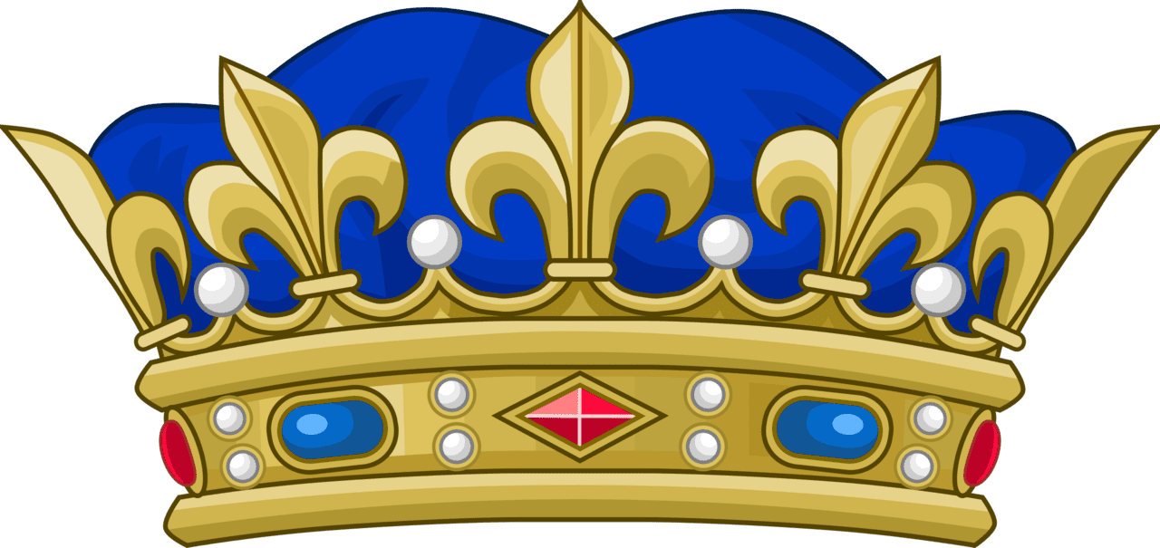 King crown of royal prince the blood france clipart free