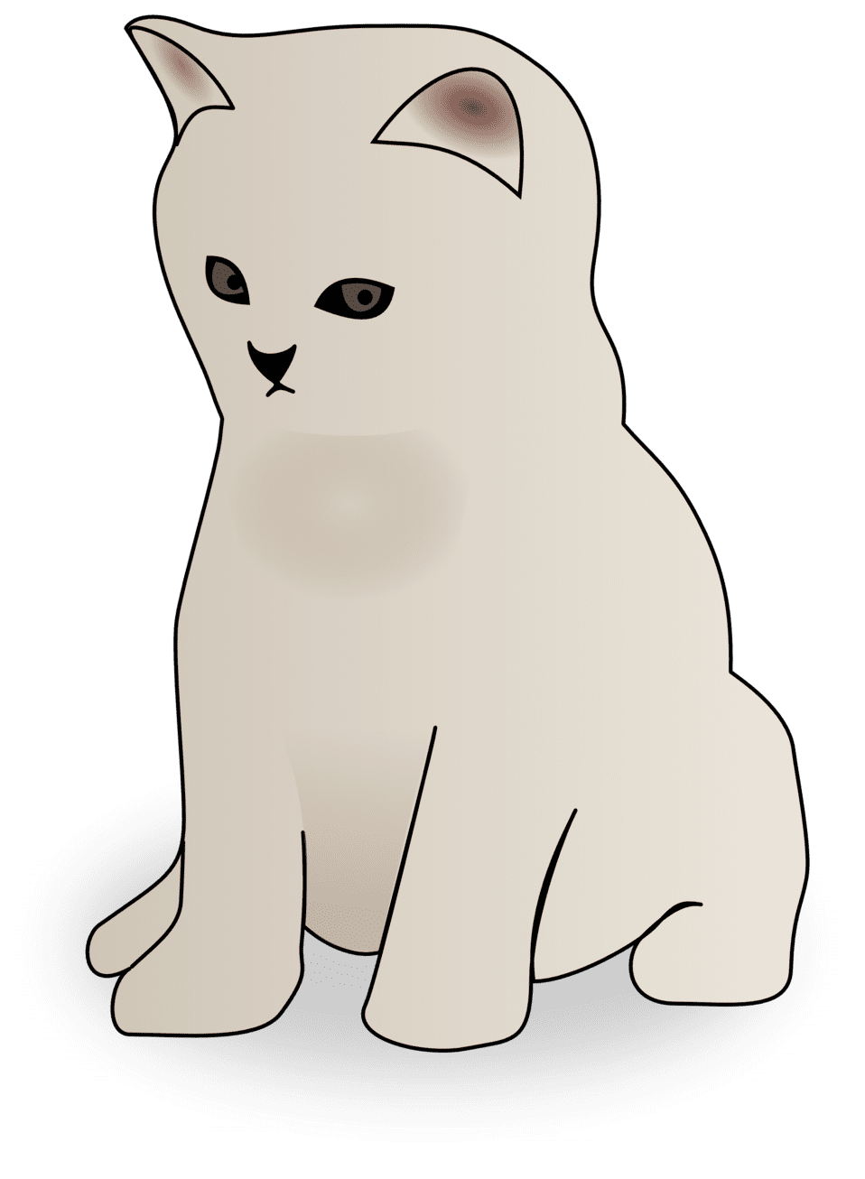 Clipart image kitten id 2