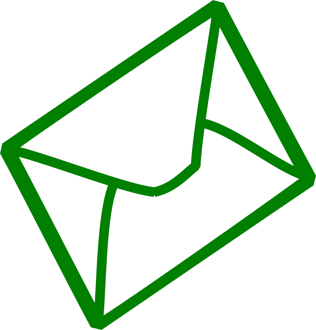 Mailing mail generic vector email clipart green image with no background