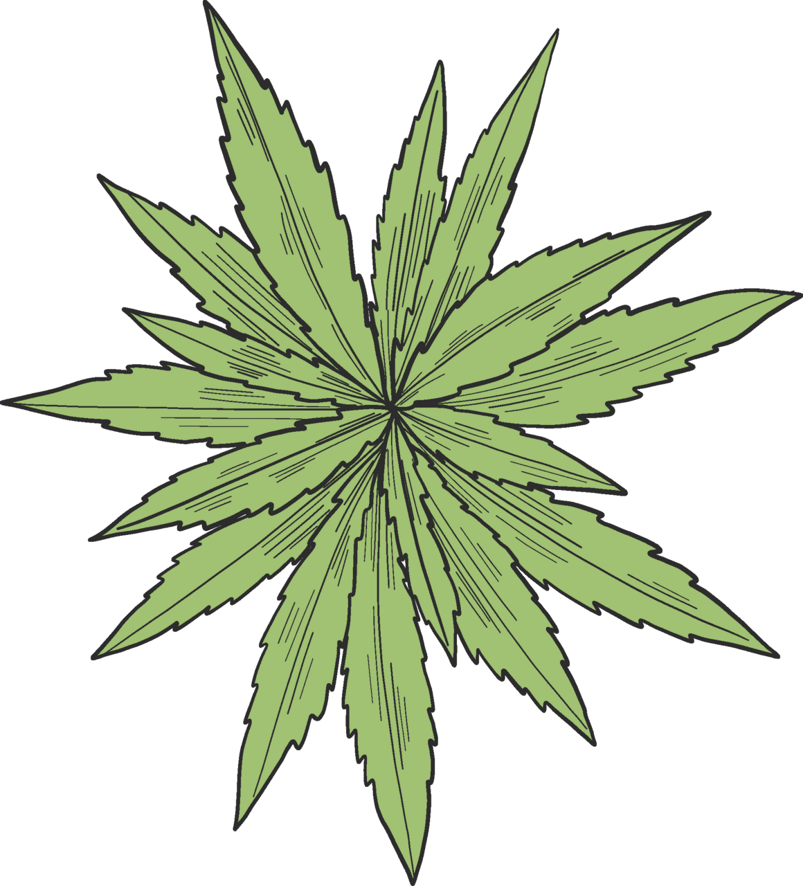 Marijuana leaf vector clipart images