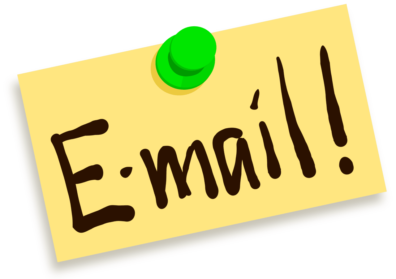 Mailing thumbtack note email vector clipart images