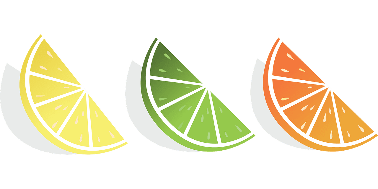 Citrus lemon lime vector graphic clipart