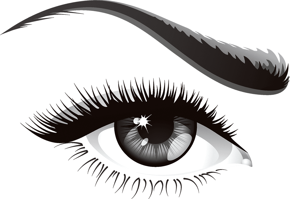 Lashes the human eye is plex organ lash image with no background clipart