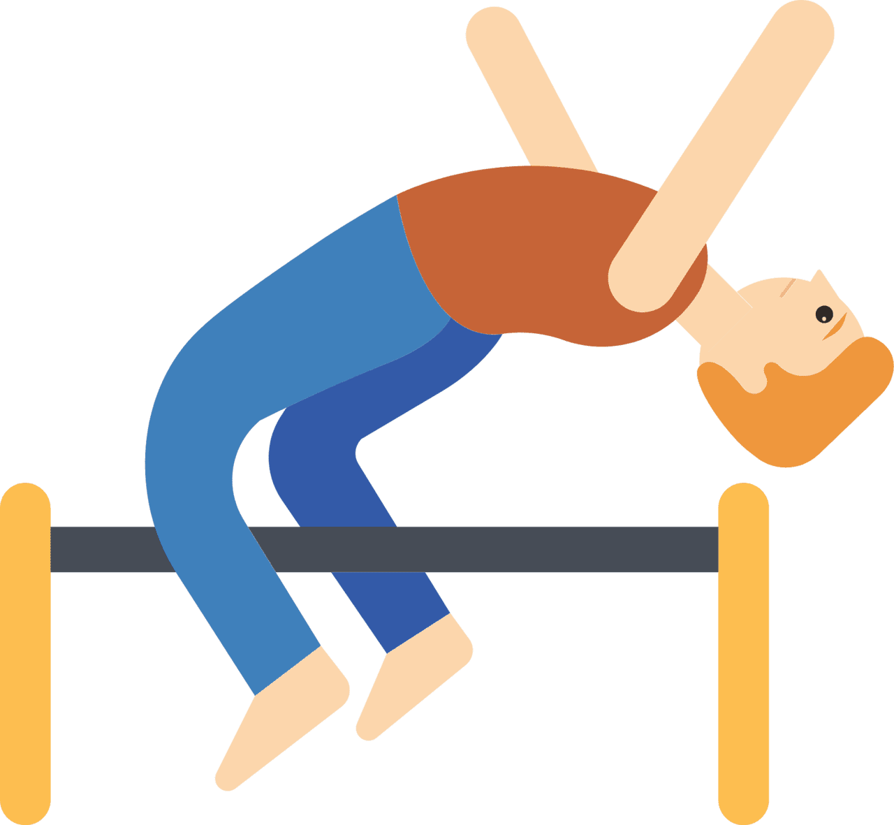 High jump vector clipart images 2