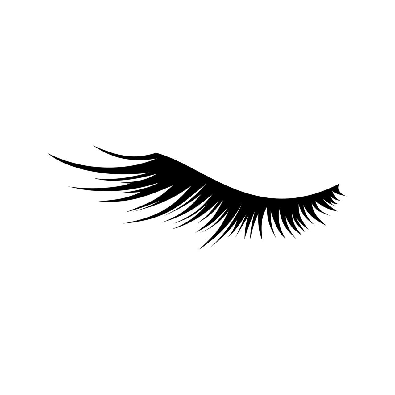 False eye lashes image clipart