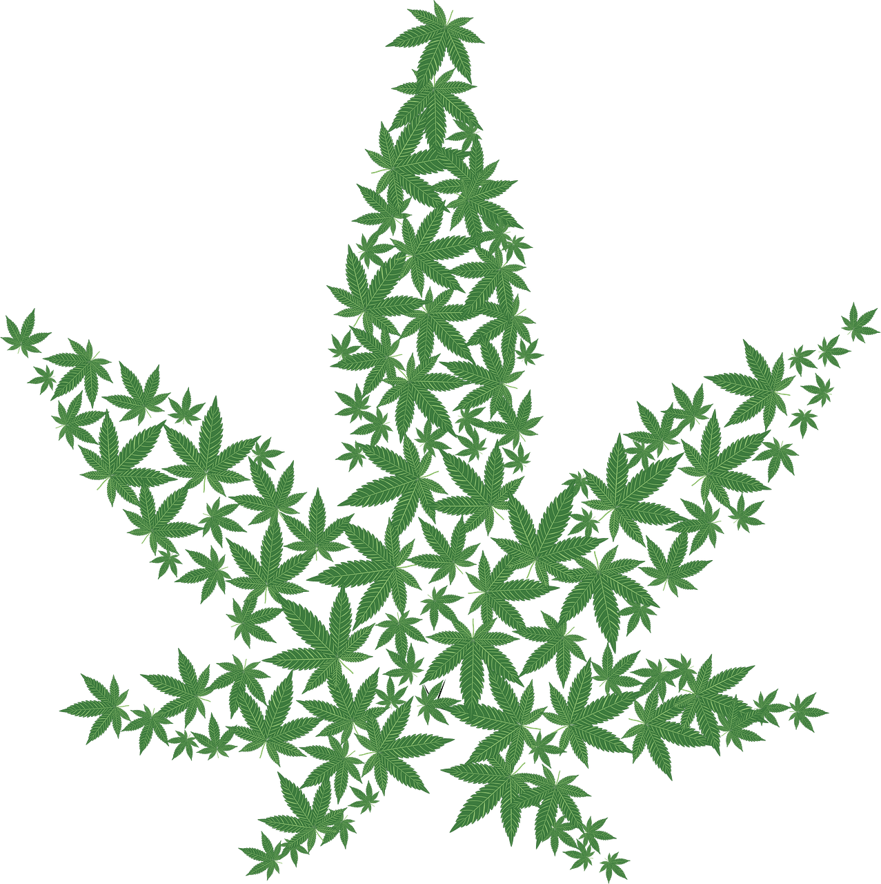 Marijuana leaf cannabis clipart images