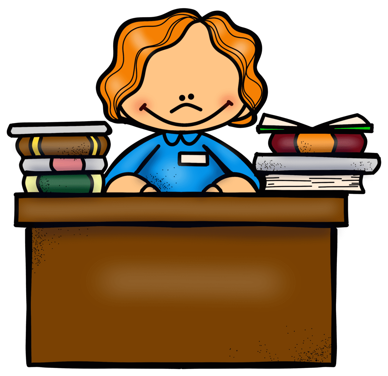 Librarian pin page clipart vector