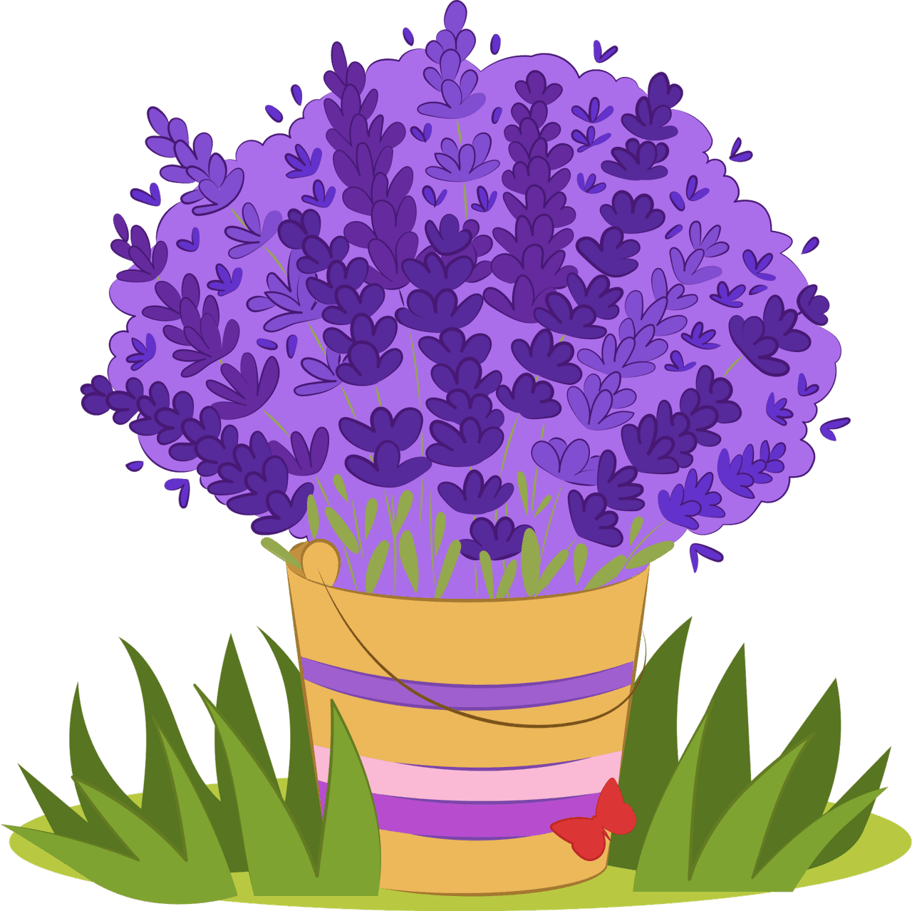 Lavender vector clipart images 10