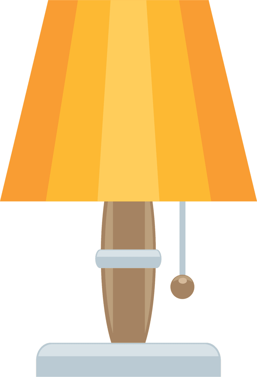 Bedside lamp vector clipart images 2