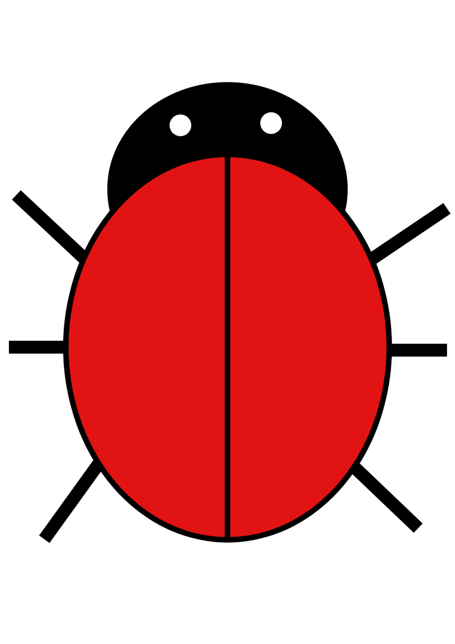 Lady beetle ladybird images vector clipart line