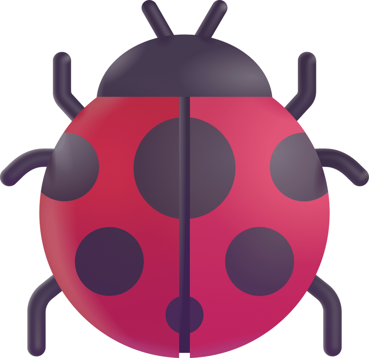 Lady beetle emoji for clipart image