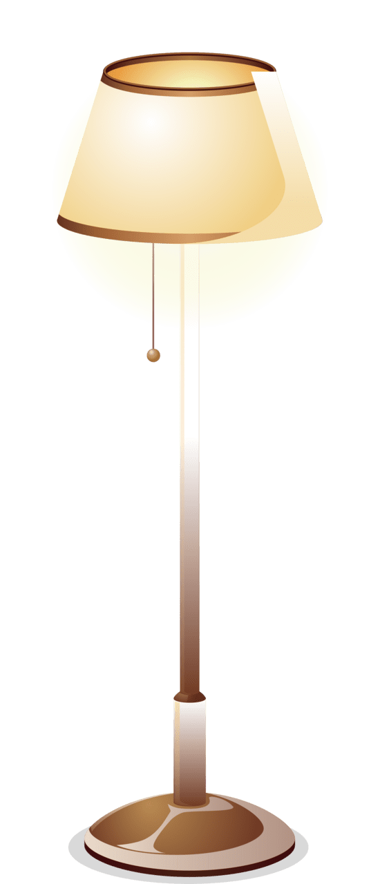 Floor lamp vector clipart images 2