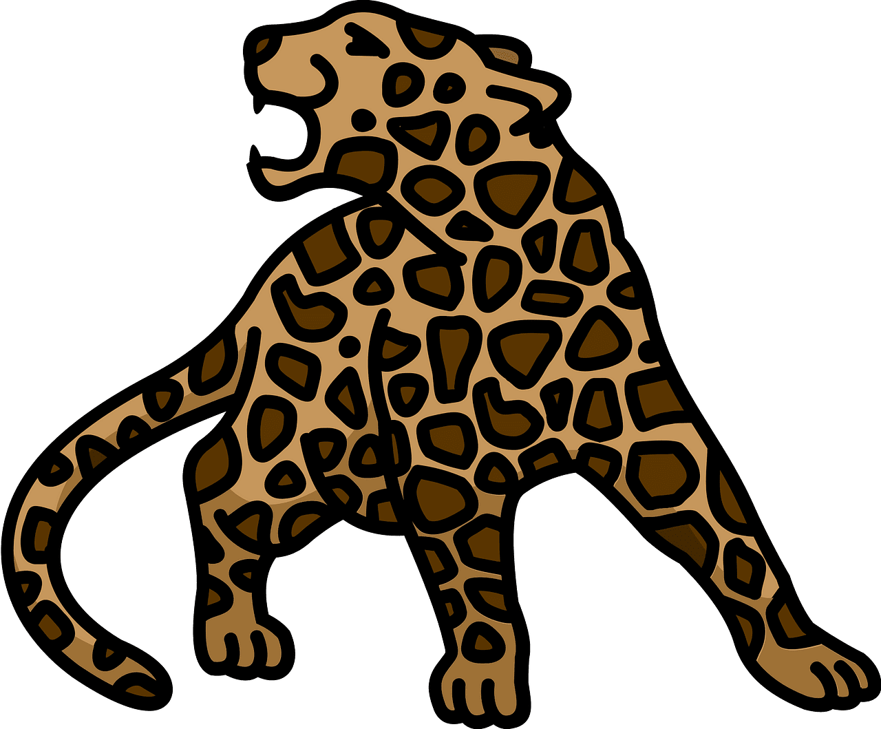 Jaguar vector clipart images 7