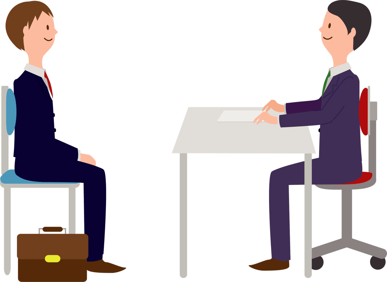 Employment interview vector clipart images 2