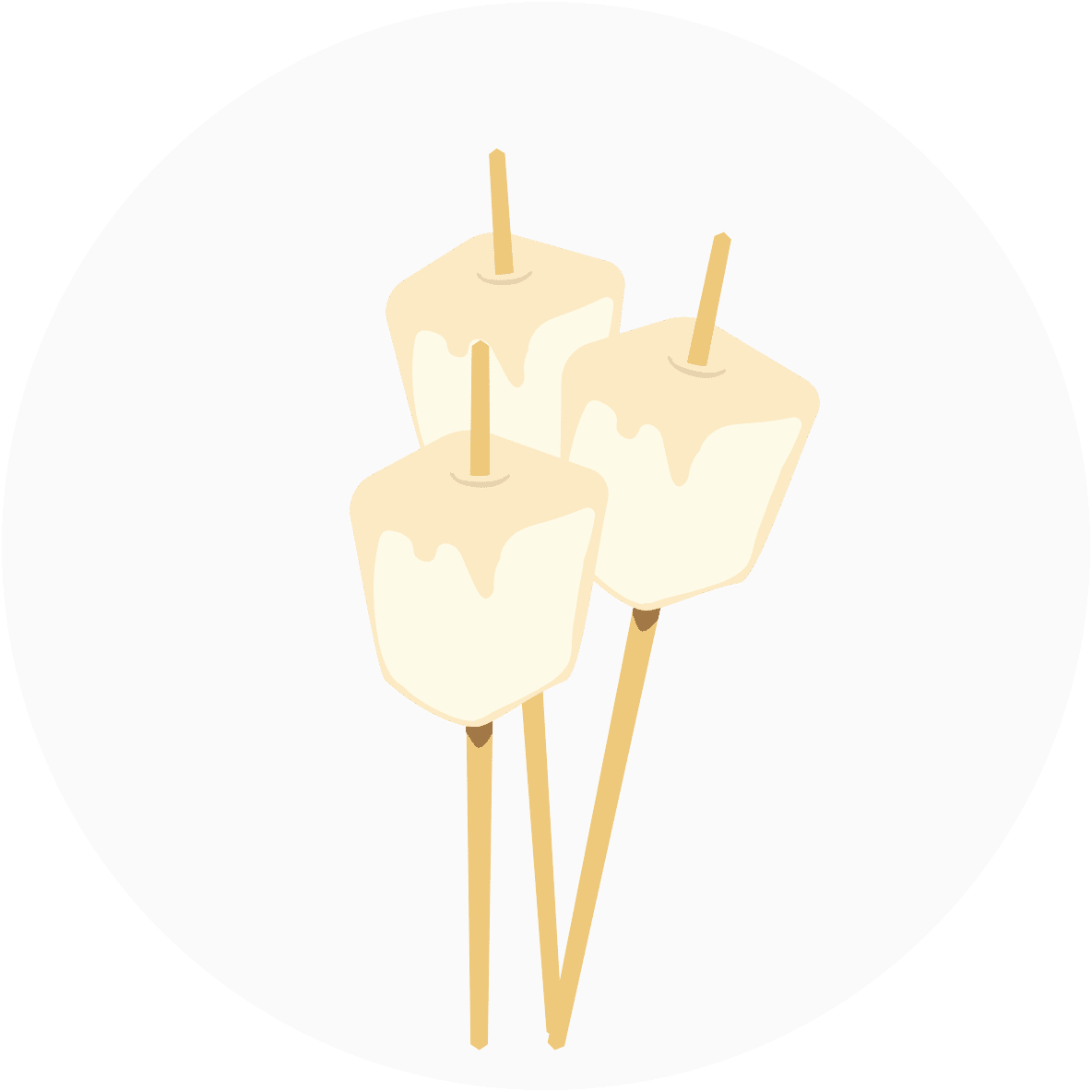 Toasted marshmallow premium frozen yogurt clipart image