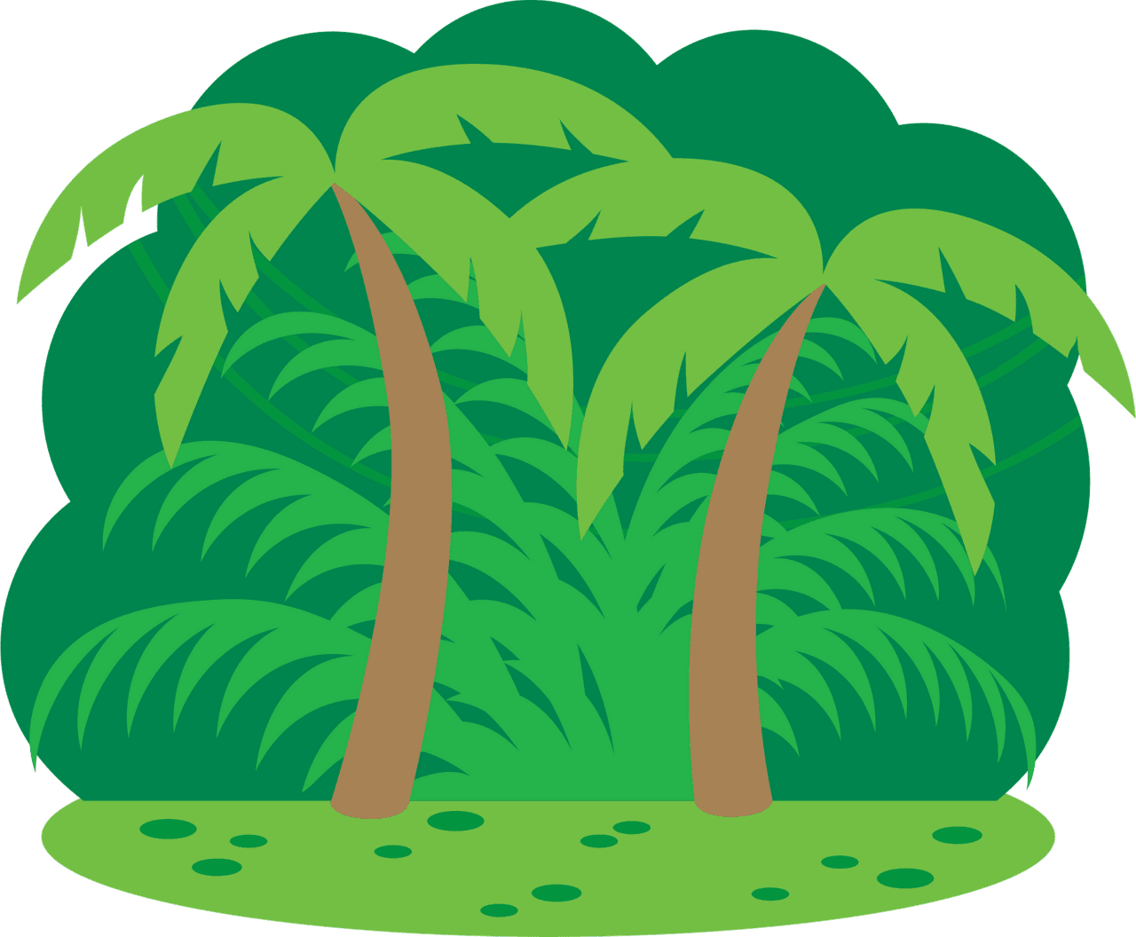 Jungle vector clipart images 3