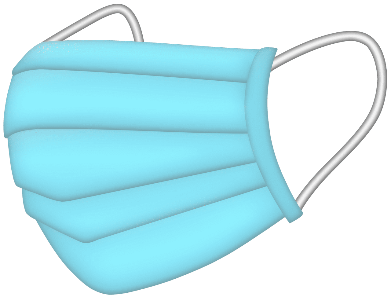 Blue face mask clipart best background