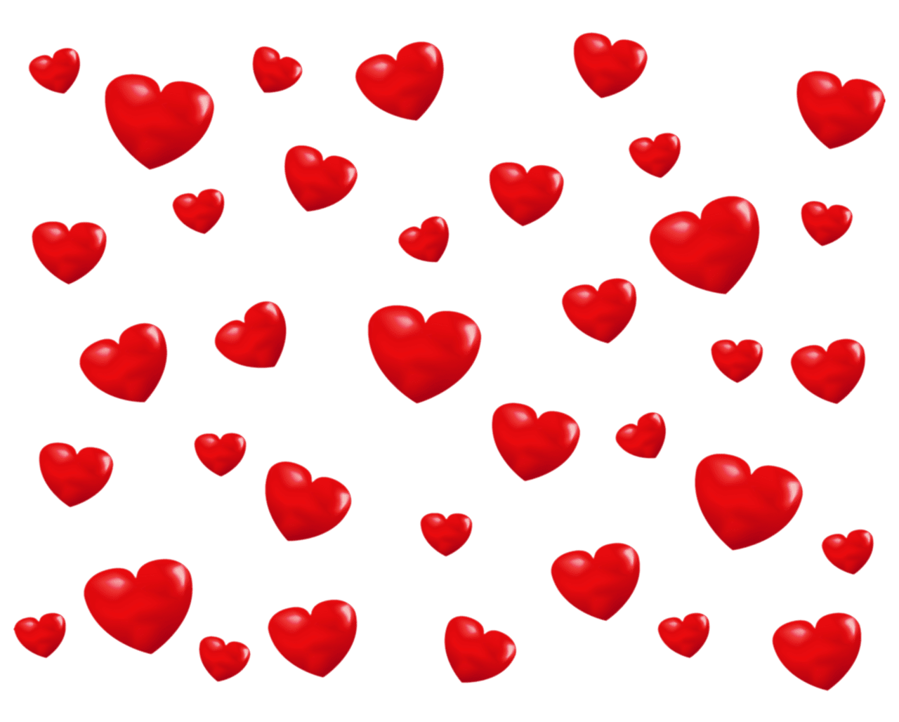 Love is heart with hearts image hd clipart