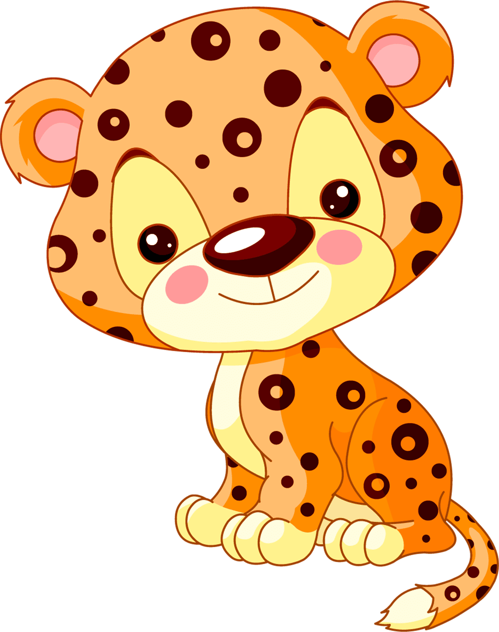 Jaguar leopard cheetah cartoon clipart clip art