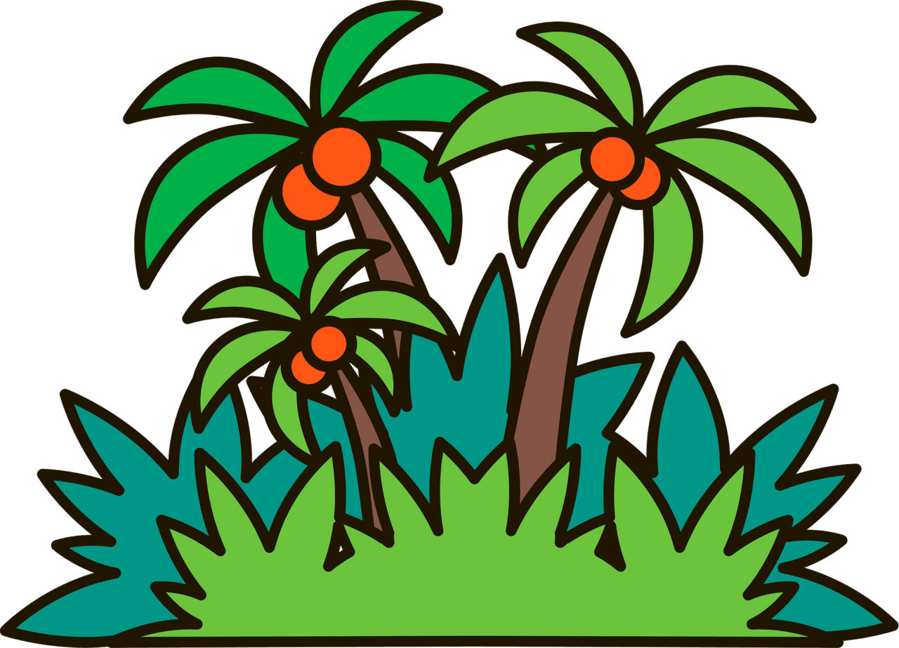 Jungle vector clipart images