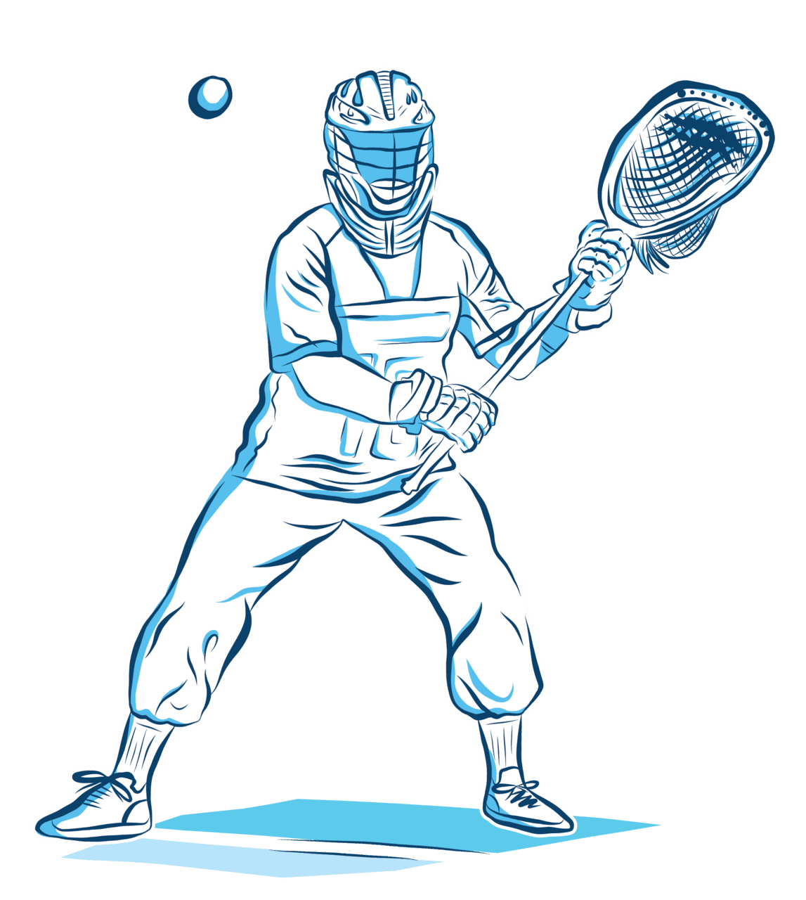 Lacrosse goalies vision training vizual edge clipart free