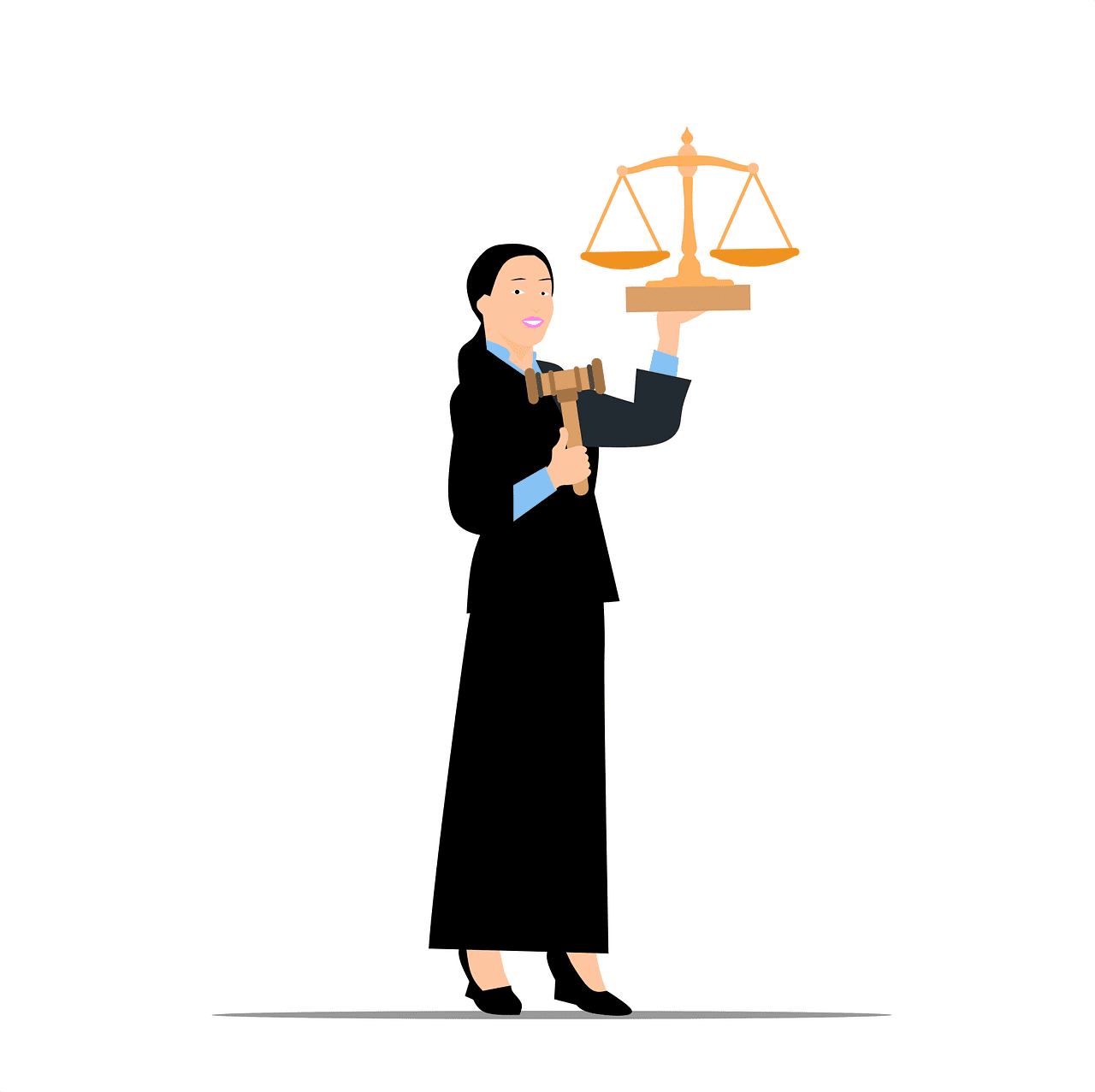 Lawyer advocate vector art graphics clipart