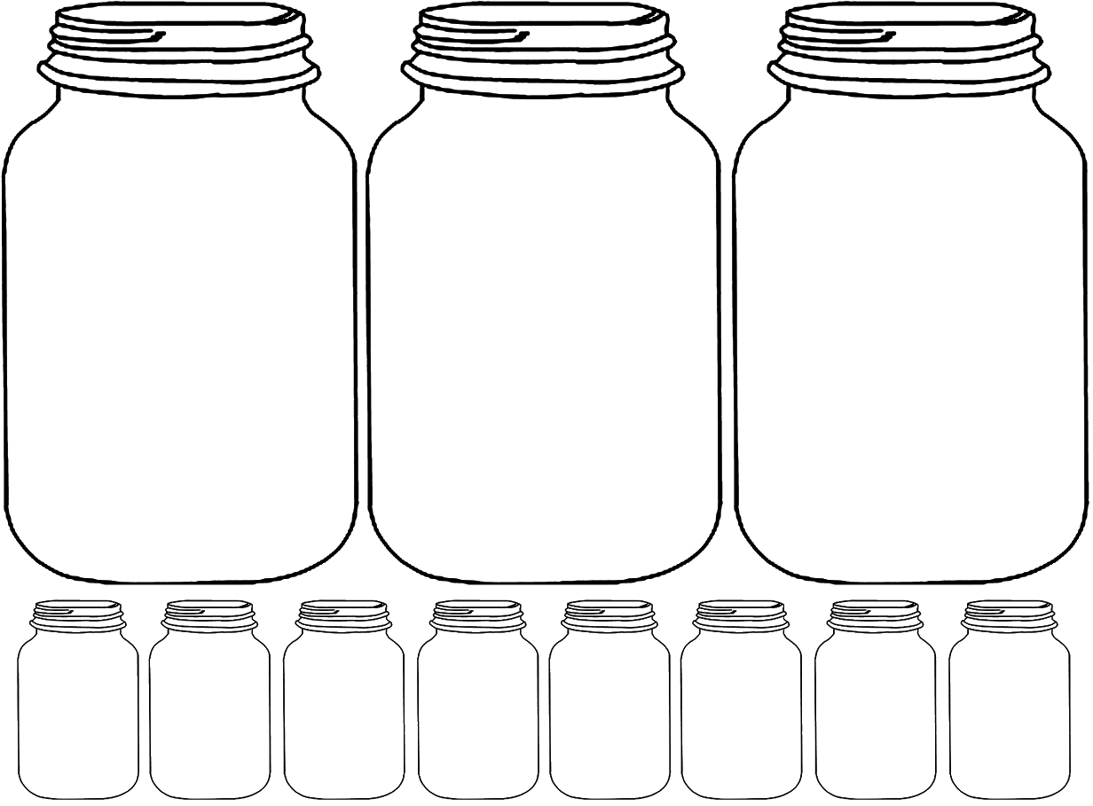 Mason jar clipart image with no background