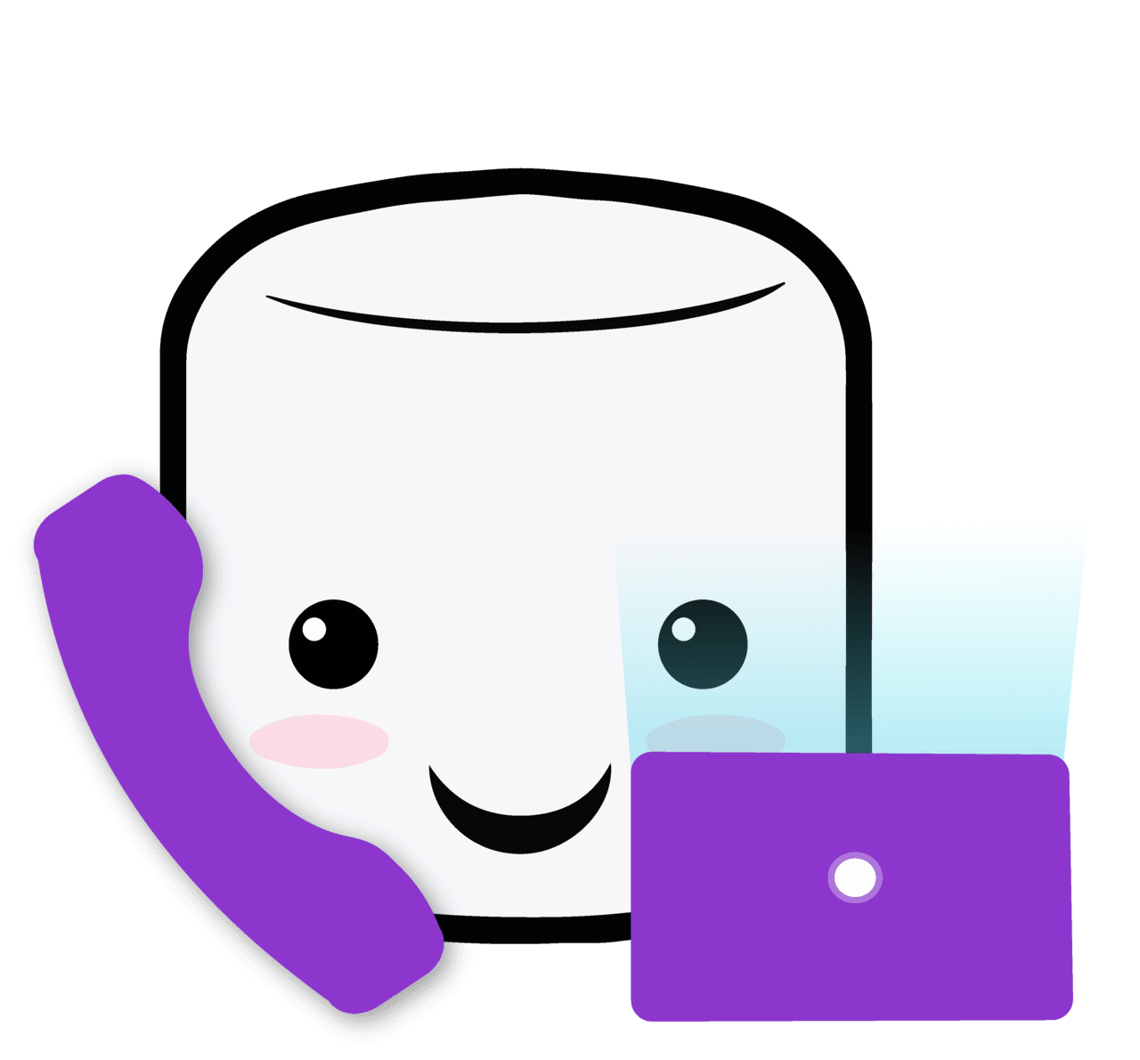 Marshmallow blog clipart picture