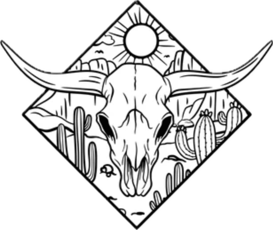 Longhorn pin page clipart background