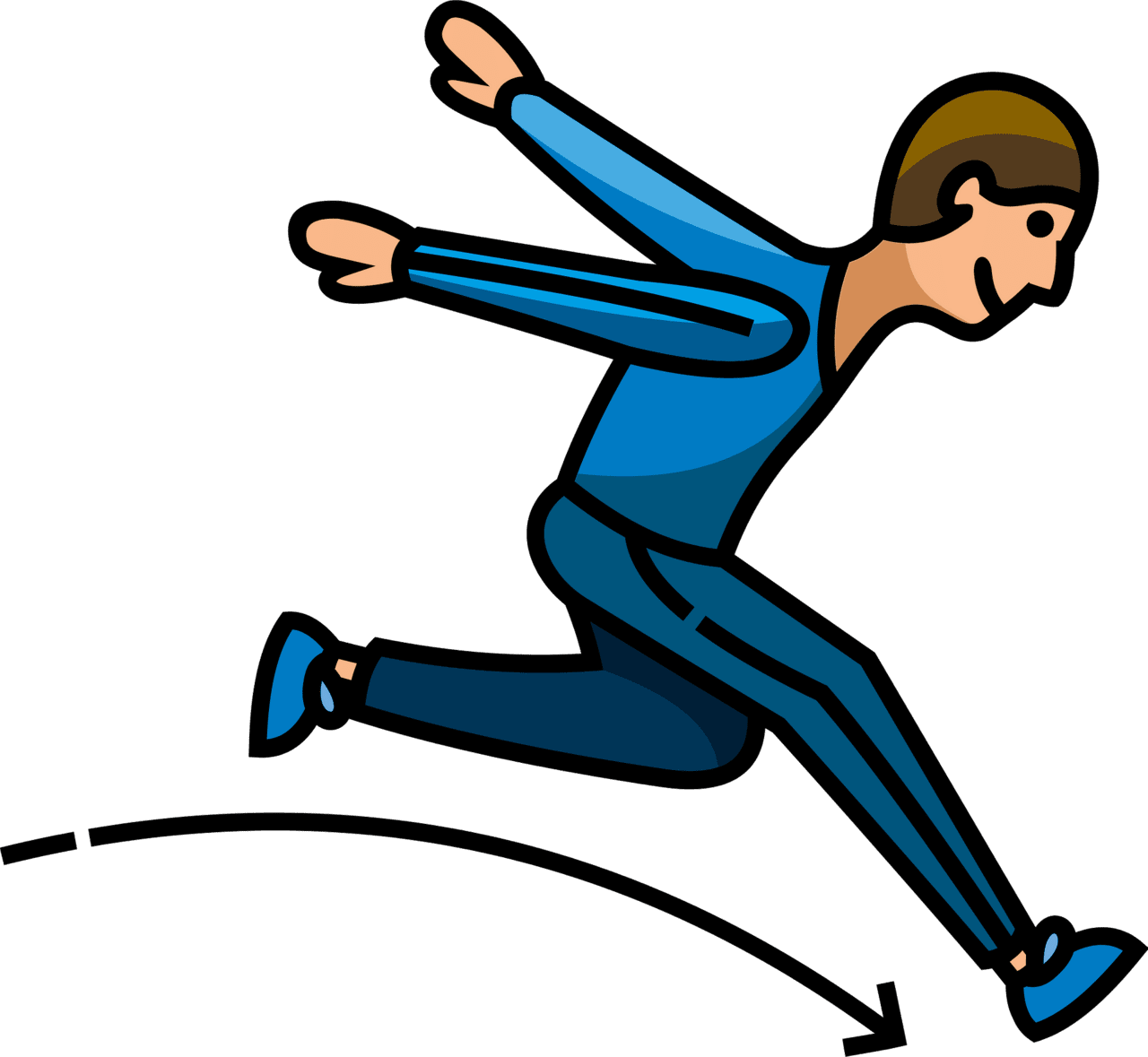 Jump vector clipart images