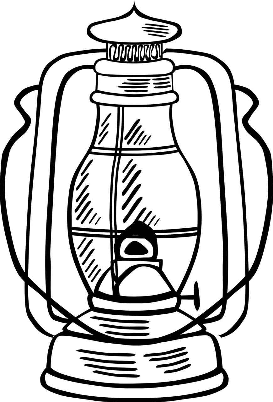 Lamp lantern clipart vector