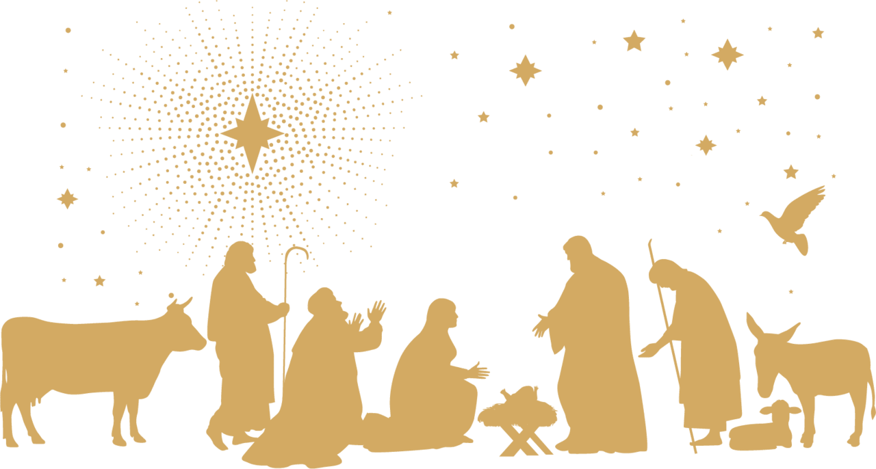 Manger scene december grow in love clipart free