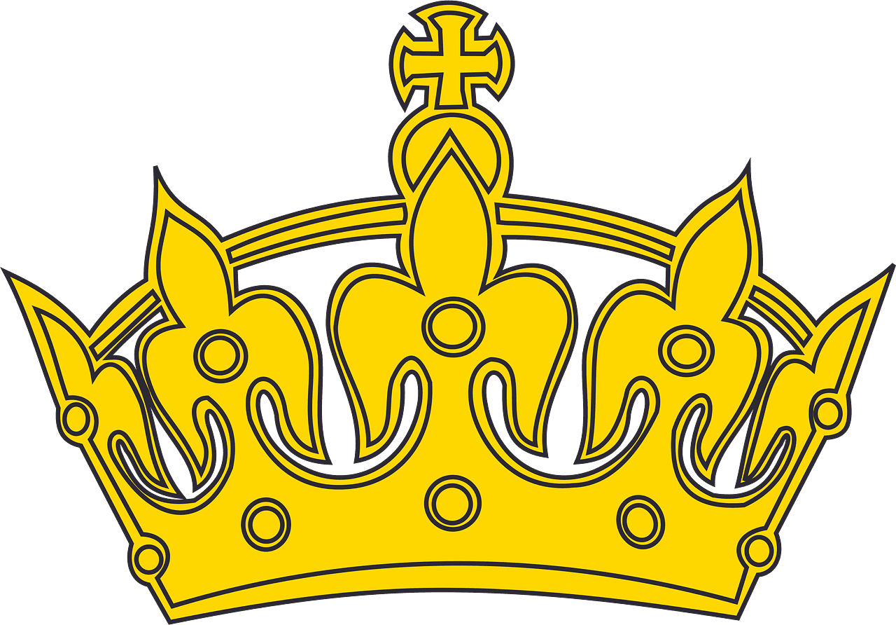 King crown vector clipart images 6