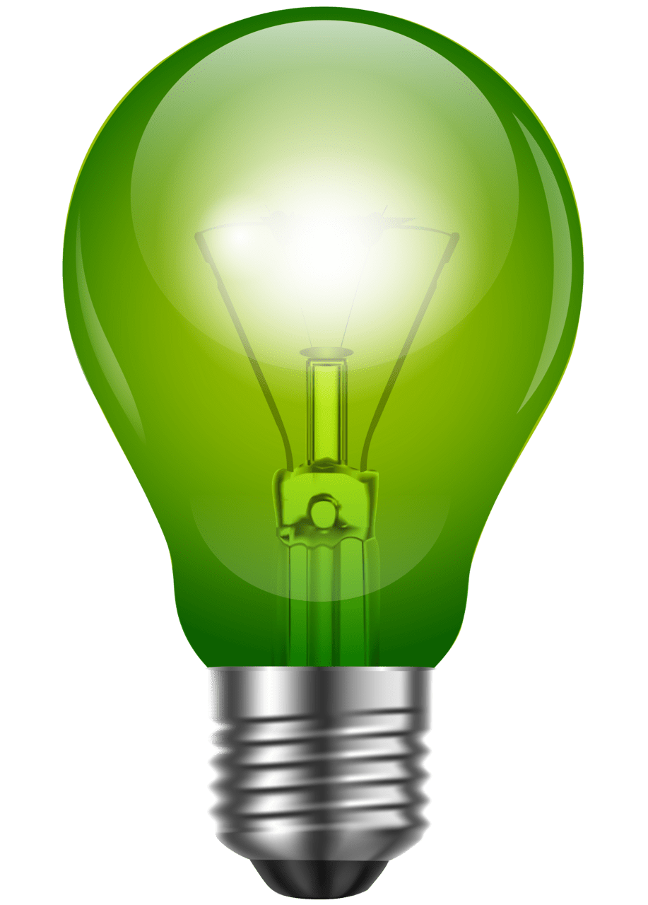 Lamp green light bulb clipart best clip art