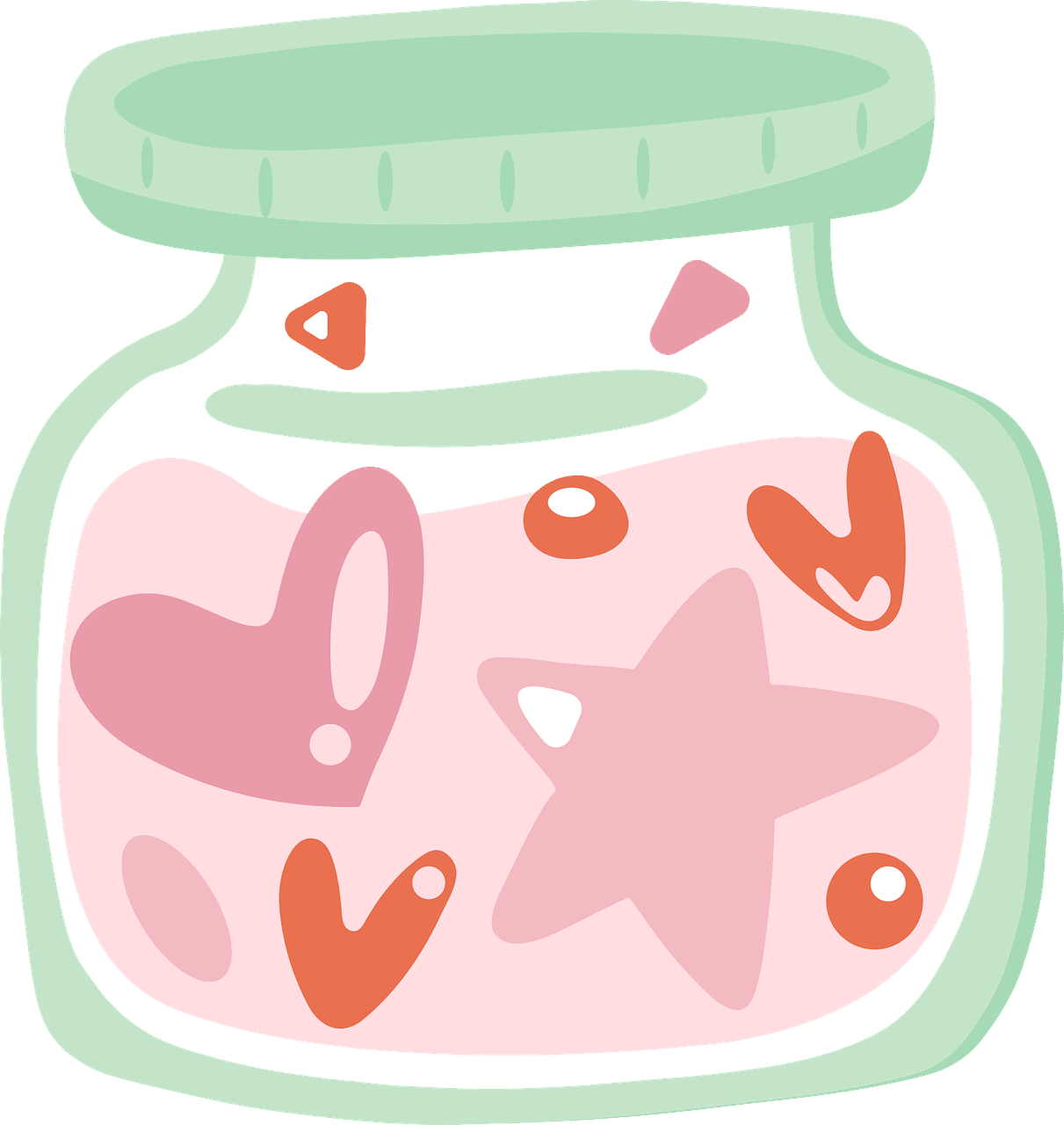 Jar candy food vector graphic clipart