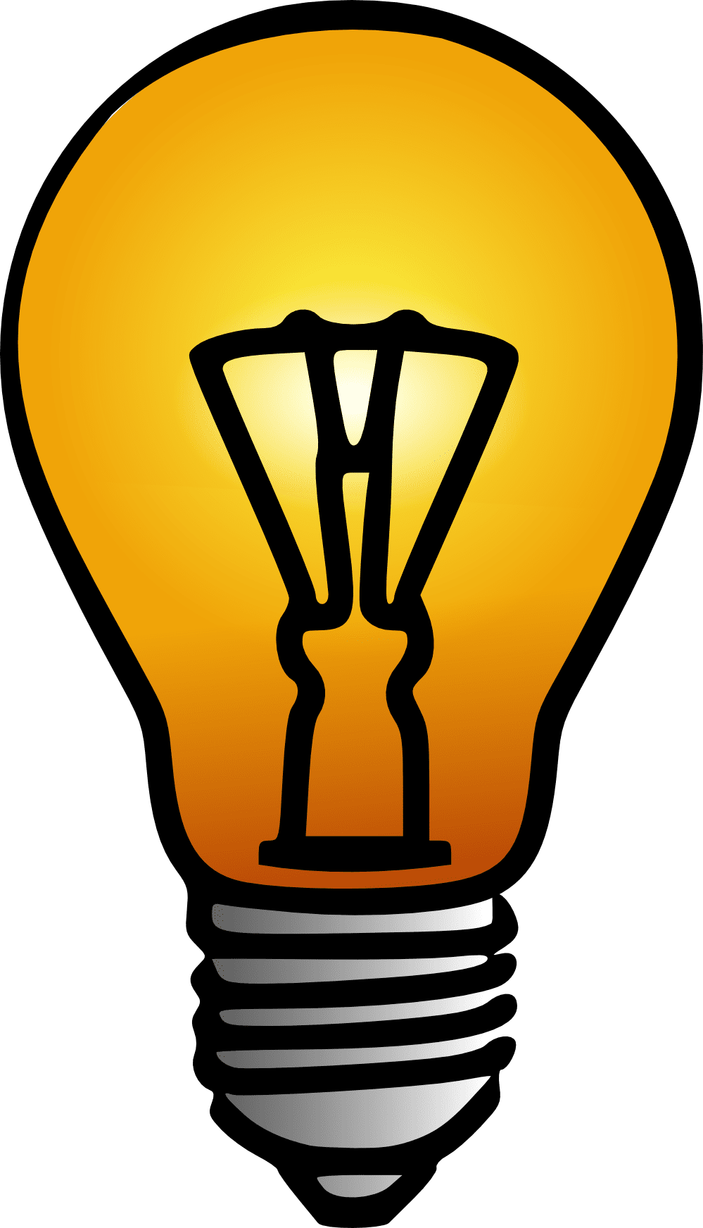 Lamp light bulb clipart picture