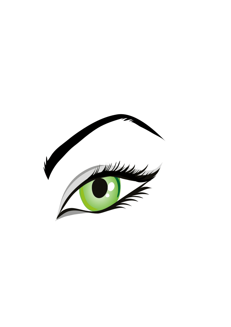 Lashes clipart image of an eye id